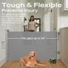 imageCumbor Retractable Baby Gates for Stairs Mom Choice Award Winner55 Wide Mesh Dog Gate for Doorways 34quot Tall Easy to Use Pet Fence for The House Toddler Safety Essentials IndoorampampOutdoor BlackAGray