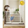 imageCumbor 29746quot Baby Gate for Stairs Moms Choice Awards WinnerAuto Close Dog Gate for The House Gifts for Mom Easy Install Pressure Mounted Pet Gates for Doorways BlackWhite