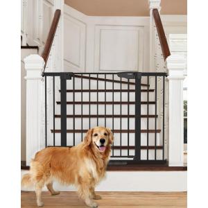 imageCumbor 29746quot Baby Gate for Stairs Moms Choice Awards WinnerAuto Close Dog Gate for The House Gifts for Mom Easy Install Pressure Mounted Pet Gates for Doorways BlackBlack