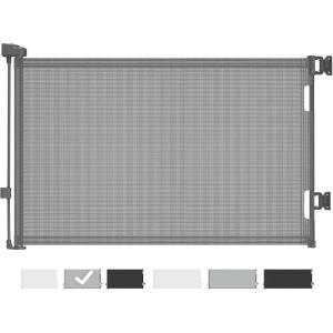 imageCumbor Mesh Retractable Gates for Stairs Dog Gate Indoor for The House Wide Pet Gate 33quot Tall Extends to 55quot Wide Long Safety Gates for Doorways Hallways Cat Gate OutdoorGrayGray