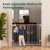 imageCumbor 36quot Extra Tall Baby Gate  297542quot Standard Baby Gate White ampamp 31648quot No Bottom Bar Dog GateWhite