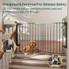 imageCumbor 29746quot Extra Tall Baby Gate for StairsBlack ampamp Cumbor 31648quot No Bottom Bar Baby GateBlack
