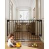 imageCumbor 29746quot Extra Tall Baby Gate for StairsBlack ampamp Cumbor 31648quot No Bottom Bar Baby GateBlack