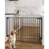 imageCumbor 36quot Extra Tall Baby Gate  29757quot Standard Baby Gate Black ampamp 31648quot No Bottom Bar Dog GateBlack