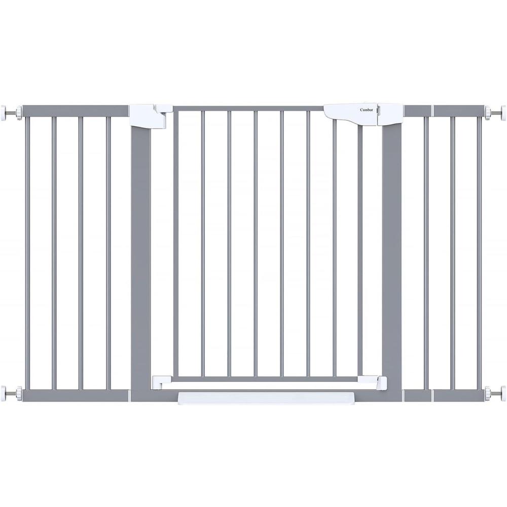 imageCumbor 406quot Auto Close Baby Gate ampamp Cumbor 515quot Dog Gate Durable Child Gate for Stairs Doorways Easy Walk Thru Dog Gate for House for Doorways