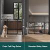 imageCumbor 48quot Wide 36quot Extra Tall Baby Gate ampamp Cumbor 515quot Wide 36quot Extra Tall Dog Gate Durable Child Gate for Stairs Doorways Easy Walk Thru Dog Gate for House for Doorways