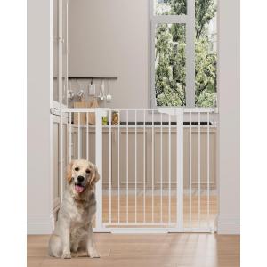 imageCumbor 406quot Wide 36quot Extra Tall Baby Gate ampamp Cumbor 515quot Wide 36quot Extra Tall Dog Gate Durable Child Gate for Stairs Doorways Easy Walk Thru Dog Gate for House for Doorways