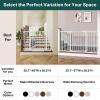 imageCumbor 29746quot Standard Baby Gate for StairsWhite ampamp Cumbor 29243quot Extra Tall No Bottom Bar Baby GateWhite