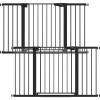 imageCumbor 3 Pack 297542quot Wide Baby Gate for Stairs Black Self Closing Dog Gate Indoor for Doorways