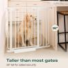 imageCumbor 36quot Extra Tall Baby Gate  29757quot Standard Baby Gate White ampamp 29243quot No Bottom Bar Dog GateWhite