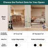 imageCumbor 2 Pack 29243quot No Bottom Bar Baby Gate for Stairs 2in1 Auto Close Dog Gate Indoor Hardware Mounted Pet Gate for Doorways with Large Walk Thru Door ChildProof Safety Gate for Kids WhiteBlack