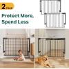 imageCumbor 29243quot Baby Gate for Stairs Black ampamp 2 Pack Dog Gate Black