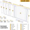 imageCumbor 29759quot Extra Wide Baby Gate for Stairs Pressure Mounted Dog Gate for Doorways AutoClose Easy Walk Through Safety Child Gate for Kids Toddler Tall Pet Gates Indoor White