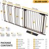 imageCumbor 36664quot Extra Wide Baby Gate for Stairs Dog Gates for Doorways AutoClose Pet Gate Indoor Pressure Mounted Walk Through Safety Child Gate for Kids Toddler Tall Pet Puppy Fence Gate Brown