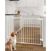 imageCumbor 29243quot Standard Baby Gate for Stairs White ampamp 31648quot Extra Tall Dog Gate White