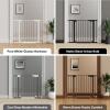 imageCumbor 406quot Wide Auto Close Baby Gate ampamp Cumbor 515quot Wide Dog Gate Durable Child Gate for Stairs Doorways Easy Walk Thru Dog Gate for House for Doorways