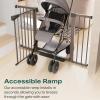 imageCumbor 515quot Wide Auto Close Baby Gate ampamp Cumbor 2 Pack 515quot Wide Dog Gate Durable Child Gate for Stairs Doorways Easy Walk Thru Dog Gate for House for Doorways