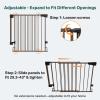 imageCumbor Adjustable Baby amp Pet Gate Set 29243 amp 297515 Gates with DualLock AutoClose OneHand Operation for Stairs Hallways amp Doorways