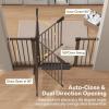 imageCumbor Adjustable Baby amp Pet Gate Set 29243 amp 297515 Gates with DualLock AutoClose OneHand Operation for Stairs Hallways amp Doorways