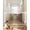 imageCumbor 29243 Baby Gate for Stairs White amp 31648 Extra Wide Dog Gate White