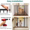 imageCumbor 2 Pack 3054 Baby Gate for Stairs Dual Lock amp SelfClosing Dog Gate for Doorways Easy Install Pressure Mounted Pet Gates Indoor Easy Walk Thru Wide Safety Proofing for Babies amp Pets BlackBlack