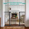 imageCumbor 2 Pack 3054 Baby Gate for Stairs Dual Lock amp SelfClosing Dog Gate for Doorways Easy Install Pressure Mounted Pet Gates Indoor Easy Walk Thru Wide Safety Proofing for Babies amp Pets BlackBlack