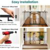imageCumbor 2 Pack 3054 Baby Gate for Stairs Dual Lock amp SelfClosing Dog Gate for Doorways Easy Install Pressure Mounted Pet Gates Indoor Easy Walk Thru Wide Safety Proofing for Babies amp Pets BlackBlack