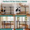 imageCumbor 2 Pack 3054 Baby Gate for Stairs Dual Lock amp SelfClosing Dog Gate for Doorways Easy Install Pressure Mounted Pet Gates Indoor Easy Walk Thru Wide Safety Proofing for Babies amp Pets BlackBlack