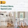 imageCumbor 2 Pack 3054 Baby Gate for Stairs Dual Lock amp SelfClosing Dog Gate for Doorways Easy Install Pressure Mounted Pet Gates Indoor Easy Walk Thru Wide Safety Proofing for Babies amp Pets BlackWhite