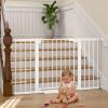 imageCumbor 2 Pack 3054 Baby Gate for Stairs Dual Lock amp SelfClosing Dog Gate for Doorways Easy Install Pressure Mounted Pet Gates Indoor Easy Walk Thru Wide Safety Proofing for Babies amp Pets BlackWhite