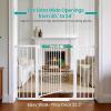 imageCumbor 2 Pack 3054 Baby Gate for Stairs Dual Lock amp SelfClosing Dog Gate for Doorways Easy Install Pressure Mounted Pet Gates Indoor Easy Walk Thru Wide Safety Proofing for Babies amp Pets BlackWhite