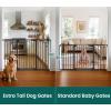 imageCumbor 2 Pack 3054 Baby Gate for Stairs Dual Lock amp SelfClosing Dog Gate for Doorways Easy Install Pressure Mounted Pet Gates Indoor Easy Walk Thru Wide Safety Proofing for Babies amp Pets BlackBlack