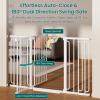 imageCumbor 2 Pack 3054 Baby Gate for Stairs Dual Lock amp SelfClosing Dog Gate for Doorways Easy Install Pressure Mounted Pet Gates Indoor Easy Walk Thru Wide Safety Proofing for Babies amp Pets BlackWhite