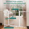 imageCumbor 2 Pack 3054 Baby Gate for Stairs Dual Lock amp SelfClosing Dog Gate for Doorways Easy Install Pressure Mounted Pet Gates Indoor Easy Walk Thru Wide Safety Proofing for Babies amp Pets BlackWhite