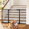 imageCumbor 2 Pack 3054 Baby Gate for Stairs Dual Lock amp SelfClosing Dog Gate for Doorways Easy Install Pressure Mounted Pet Gates Indoor Easy Walk Thru Wide Safety Proofing for Babies amp Pets BlackBlack