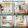 imageCumbor 2 Pack 3054 Baby Gate for Stairs Dual Lock amp SelfClosing Dog Gate for Doorways Easy Install Pressure Mounted Pet Gates Indoor Easy Walk Thru Wide Safety Proofing for Babies amp Pets BlackWhite