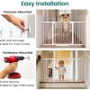 imageCumbor 2 Pack 3054 Baby Gate for Stairs Dual Lock amp SelfClosing Dog Gate for Doorways Easy Install Pressure Mounted Pet Gates Indoor Easy Walk Thru Wide Safety Proofing for Babies amp Pets BlackWhite