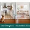 imageCumbor 2 Pack 3054 Baby Gate for Stairs Dual Lock amp SelfClosing Dog Gate for Doorways Easy Install Pressure Mounted Pet Gates Indoor Easy Walk Thru Wide Safety Proofing for Babies amp Pets BlackWhite