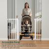 imageCumbor 297515 Extra Wide Baby Gate for Stairs PressureMounted Dog Gates for Doorways amp Hallways AutoClose WalkThrough NoTrip Design Child Proof Safety DogPet Gate for Indoor Use SilverWhite