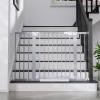 imageCumbor 297515 Extra Wide Baby Gate for Stairs PressureMounted Dog Gates for Doorways amp Hallways AutoClose WalkThrough NoTrip Design Child Proof Safety DogPet Gate for Indoor Use SilverGray