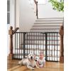 imageCumbor 2 Pack 3054 Baby Gate for Stairs Dual Lock amp SelfClosing Dog Gate for Doorways Easy Install Pressure Mounted Pet Gates Indoor Easy Walk Thru Wide Safety Proofing for Babies amp Pets BlackBlack