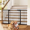 image:imageCumbor 3Pack Baby amp Dog Gates Bundle 2Pack 29746 amp 1Pack 3054 Wide Safety Gates for Stairs Doorways Hallways Dual Lock Auto Close Easy Install Pet Gate Black