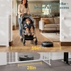 image:imageCumbor 3755 Retractable Baby Gates for Stairs amp Doorways Hardware Mounted Mesh Dog amp Pet Gate Easy Walk Through OneHand Operation AntiCrawl Adjustable Safety Gate for Dog Indoor Outdoor WhiteWhite