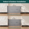 image:imageCumbor 3755 Retractable Baby Gates for Stairs amp Doorways Hardware Mounted Mesh Dog amp Pet Gate Easy Walk Through OneHand Operation AntiCrawl Adjustable Safety Gate for Dog Indoor Outdoor WhiteGray