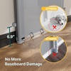 image:imageCumbor 3755 Retractable Baby Gates for Stairs amp Doorways Hardware Mounted Mesh Dog amp Pet Gate Easy Walk Through OneHand Operation AntiCrawl Adjustable Safety Gate for Dog Indoor Outdoor WhiteGray