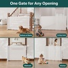 image:imageCumbor 3755 Retractable Baby Gates for Stairs amp Doorways Hardware Mounted Mesh Dog amp Pet Gate Easy Walk Through OneHand Operation AntiCrawl Adjustable Safety Gate for Dog Indoor Outdoor WhiteWhite
