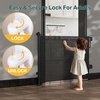 image:imageCumbor 3755 Retractable Baby Gates for Stairs amp Doorways Hardware Mounted Mesh Dog amp Pet Gate Easy Walk Through OneHand Operation AntiCrawl Adjustable Safety Gate for Dog Indoor Outdoor WhiteBlack
