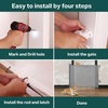 image:imageCumbor 3755 Retractable Baby Gates for Stairs amp Doorways Hardware Mounted Mesh Dog amp Pet Gate Easy Walk Through OneHand Operation AntiCrawl Adjustable Safety Gate for Dog Indoor Outdoor WhiteGray