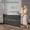 image:imageCumbor 3755 Retractable Baby Gates for Stairs amp Doorways Hardware Mounted Mesh Dog amp Pet Gate Easy Walk Through OneHand Operation AntiCrawl Adjustable Safety Gate for Dog Indoor Outdoor WhiteBlack