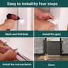 image:imageCumbor 3755 Retractable Baby Gates for Stairs amp Doorways Hardware Mounted Mesh Dog amp Pet Gate Easy Walk Through OneHand Operation AntiCrawl Adjustable Safety Gate for Dog Indoor Outdoor WhiteBlack
